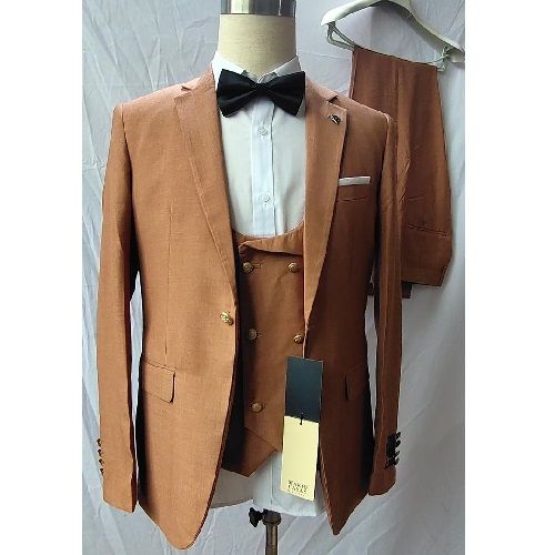 BROWN 3 PIECE SUIT WITH ONE BUTTON SUIT | AVAILABLE IN ALL SIZES (MADU) (N) - deluxe.com.ng