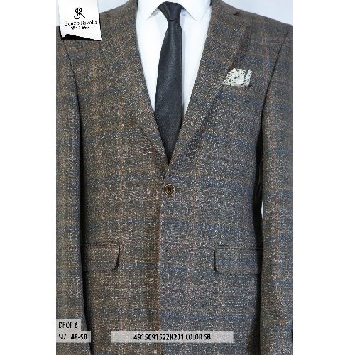 LIGHT GREY AND BROWN AND LIGHT BLUE STRIPPED TURKEY BLAZER | AVAILABLE IN ALL SIZES (SWNL) (N) - deluxe.com.ng