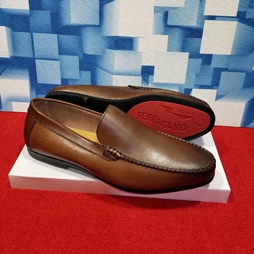 SALVATORE FERRAGAMO LUXURY CASUAL MEN'S SHOE|BROWN(AVAILABLE IN ALL SIZES) 