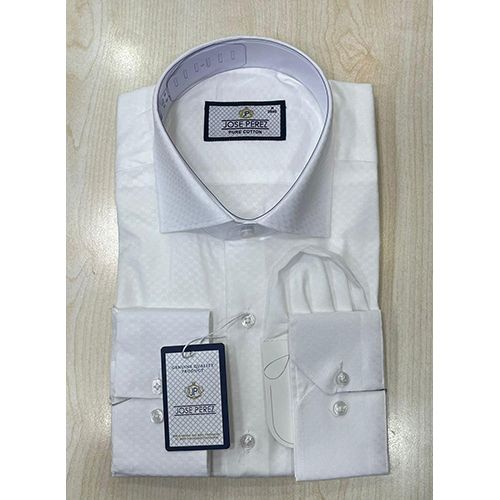 JOSE PEREZ EXQUISITE WHITE DESGNED LONG SLEEVE SHIRT | AVAILABLE IN ALL SIZES (SWNL) (N) - deluxe.com.ng 