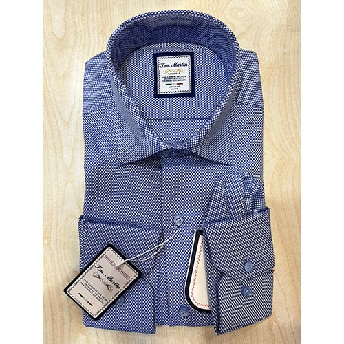 T.M. MARTIN EXQUISITE BLUE LONG SLEEVE SHIRT | AVAILABLE IN ALL SIZES (SWNL) (N) - deluxe.com.ng 