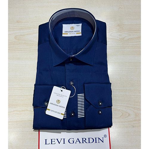  EXQUISITE NAVY BLUE LONG SLEEVE SHIRT BY LEVI GARDIN | AVAILABLE IN ALL SIZES (SWNL) (N) - deluxe.com.ng