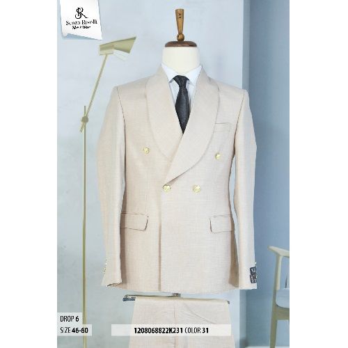 EXECUTIVE CREAM BREASTED TURKEY SUIT WITH GOLDEN BUTTONS | AVAILABLE IN ALL SIZES (SWNL) (N) - deluxe.com.ng
