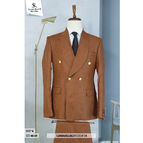  EXECUTIVE DARK BROWN BREASTED TURKEY SUIT WITH GOLDEN BUTTONS | AVAILABLE IN ALL SIZES (SWNL) (N) - deluxe.com.ng