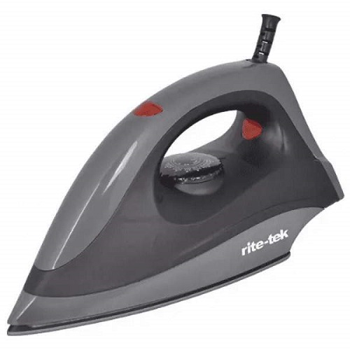 Rite-Tek DRY IRON 1000W NON STICK SOLE PLATE TEMPERATURE CONTROL |  DI172 - deluxe.com.ng