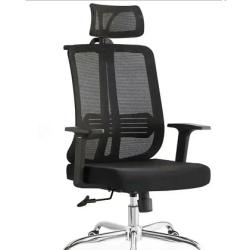 BLACK MESH OFFICE CHAIR WITH HEAD (DESIN)