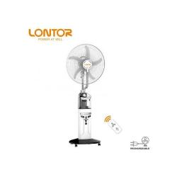 Lontor 18 Inches White Rechargeable Water Mist Fan - deluxe.com.ng