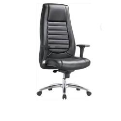 BLACK OFFICE EXECUTIVE CHAIR WITH HIGH BACK & STRAIGHT ARMS (DESIN)
