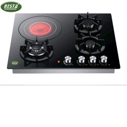 NESTA 3 GAS BURNER 1 ELECTRIC INDUCTION HOB-deluxe.com.ng