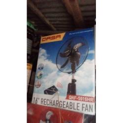 QASA 16 RECHARGEABLE FAN Battery QRF-5916HR - deluxe.com.ng