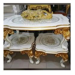 QUALITY TWO ROUND MARBLE TO CENTER TABLE -AVAILABLE (SOFU) - deluxe.com.ng