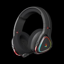 Bloody MR710 Tri-Mode Wireless RGB Gaming Headset, 44H Playtime, Surround Sound, Retractable Noise Canceling Mic, Comfort Ear Pads, Bluetooth Gaming Headphone for Xbox, PS4/5, Switch
