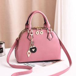 STYLISH WOMEN'S HAND BAG WITH SHOULDER LOCK|PINK - deluxe.com.ng