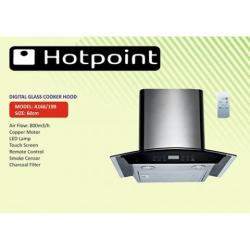 HOTPOINT DIGITAL GLASS COOKER HOOD|A166/198 - deluxe.com.ng
