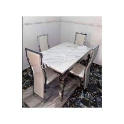 Mambilla 4-Seater Marble Dining Set