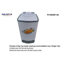 Polystar 5.5KG Washing Machine | PV-WDW7.5K  - deluxe.com.ng