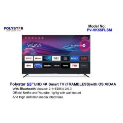 POLYSTAR 55” SMART ULTRA UHD 4K LED TV | PV-HK55FLSM - deluxe.com.ng