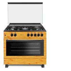 Maxi Style 60*90 5 Burner Gas Cooker Wood - deluxe.com.ng