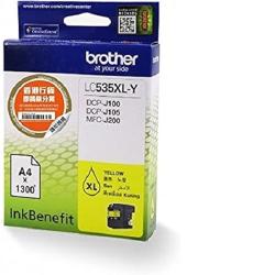 Genuine Brother ink Cartridge LC535XLY YELLOW for DCPJ100 DCPJ105 MFCJ200 - deluxe.com.ng