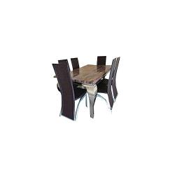 Oxlyn 6 Seater Oxlyn Marble Dining Set 2 Furniture