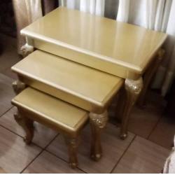 QUALITY 7 WOODEN  SIDE STOOLS FOR HOME USE (AUSFUR) - deluxe.com.ng