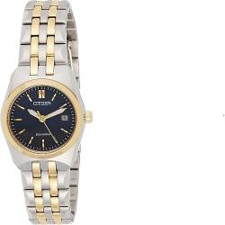 CITIZEN EW2294-61L WOMEN’S TWO TONE BRACELET BLUE DIAL QUARTZ WATCH - deluxe.com.ng