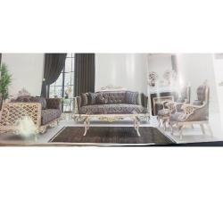 QUALITY DESIGNED 8 SEATERS SOFA WITH CENTRE TABLE & 2 SIDE STOOLS (BUS) - deluxe.com.ng