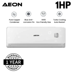 AEON SPLIT AC 1HP (9000Btu) WITHOUT KIT – ASA09QB4 - deluxe.com.ng