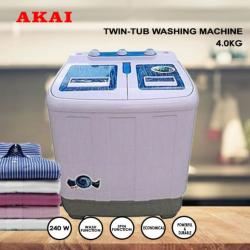 AKAI Washing Machine - Washing + Spinning + Draining-4.0kg (S) -deluxe.com.ng