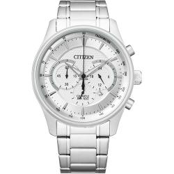 CITIZEN AN8190-51A MEN’S CHRONOGRAPH QUARTZ SILVER DIAL STAINLESS STEEL WATCH-deluxe.com.ng 
