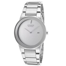 CITIZEN AU1060-51A MEN’S AXIOM ECO-DRIVE STAINLESS STEEL SILVER DIAL WATCH- deluxe.com.ng