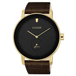 CITIZEN BE9182-06E MEN’S ANALOG BLACK DIAL BROWN LEATHER WATCH - Deluxe.com.ng