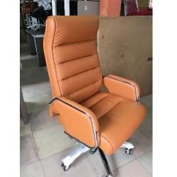 QUALITY DESIGNED ORANGE EXECUTIVE OFFICE CHAIR  - AVAILABLE (NOFU)- deluxe.com.ng