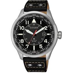CITIZEN BX1010-02E MEN’S ECO-DRIVE PROMASTER SKY WORLD TIME LEATHER WATCH - deluxe.com.ng