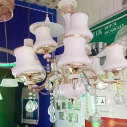 BY 9 CHANDELIER QUALITY DESIGNED LIGHT WITH BULB - FOR INDOOR USE (CLV) - deluxe.com.ng