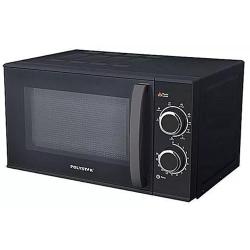 Polystar 20 Ltrs Manual Solo Microwave/ Black Housing White Painting Cavity | PV-C20LMXB - deluxe.com.ng