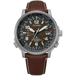 CITIZEN CB0240-29X MEN’S ECO-DRIVE PROMASTER SKY BROWN LEATHER WATCH- deluxe.com.ng
