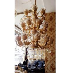 CRYSTAL CHANDELIER BY 1200MM QUALITY DESIGNED LIGHT - FOR INDOOR USE (OBIC) - deluxe.com.ng