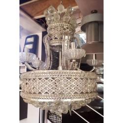 DOUBLE CRYSTAL CHANDELIER QUALITY DESIGNED LIGHT - FOR INDOOR USE (LIWO) - deluxe.com.ng