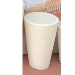 EXQUISITE WHITE V-SHAPED FLOWER POT (PEGLO) - DELUXE.COM.NG