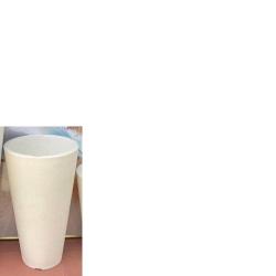 EXQUISITE WHITE V-SHAPED FLOWER POT (PEGLO)  - DELUXE.COM.NG