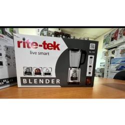 RITE-TEK BL 710 BLENDER | 1400W | 1.75L | GLASS BLENDING JAR WITH  2 TRAVEL JAR - Deluxe.com.ng