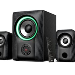 FENDA F&D speaker F590X 2.1 60W black RGB BT5 3 USB playback remote control - deluxe.com.ng