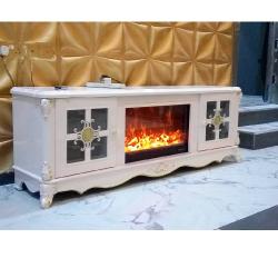 QUALITY DESIGNED FIRE PLACE TV STAND - AVAILABLE (JAFU) - deluxe.com.ng