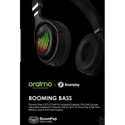 Oraimo H89D Wireless Headphone Booming Bass - Black