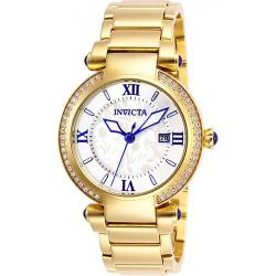 INVICTA 27083 WOMEN’S ANGEL MOTHER OF PEARL DIAL GOLD WATCH - Deluxe.com.ng