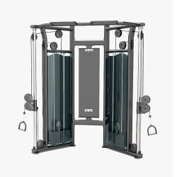 TECHNO FITNESS KJ1229 COMMERCIAL DUAL ADJUSTABLE PULLEY AND FUNCTIONAL TRAINER - deluxe.com.ng