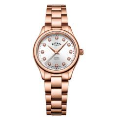 ROTARY LB05096/02/D WOMEN’S OXFORD DIAMONDS ROSE GOLD SMALL WATCH