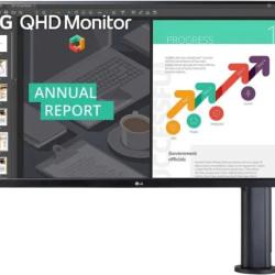 LG 32QP880-B 32-inch QHD IPS Monitor with ErgoStand and USB Type C (PW)