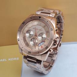 MICHAEL KORR EXCLUSIVE DESIGNERS WRISTWATCH WITH BRONZE CHAIN AND DATE(SAWW) - DELUXE.COM.NG